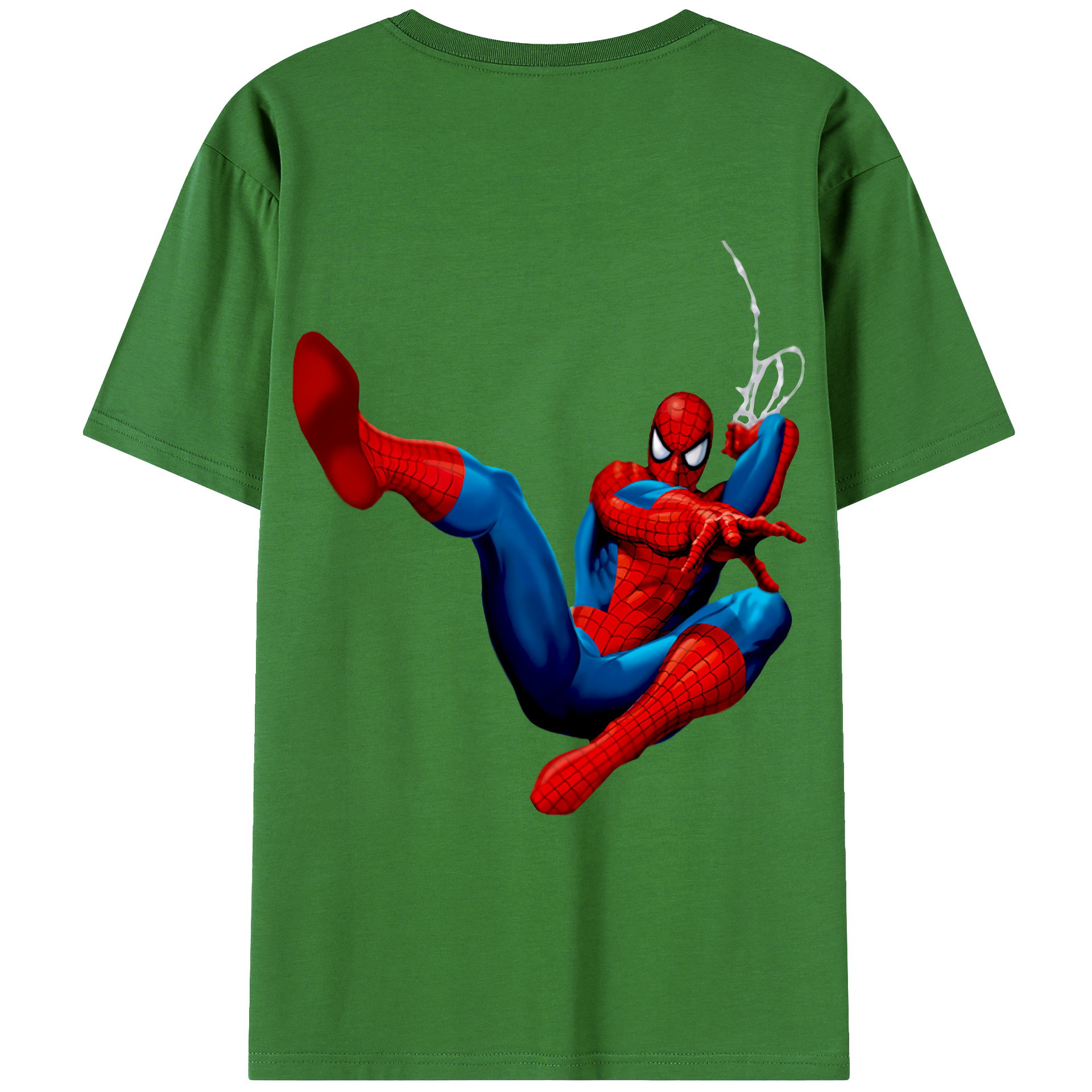 （画像用） Spider Man スパイダーマン レディース半袖Tシャツ(バックプリント)